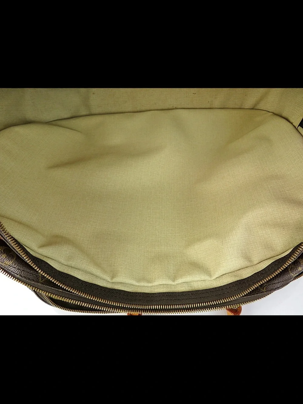 Louis Vuitton Brown Monogram Leather Trim Briefcase